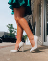 Graceful Glamour White Pearl Heels