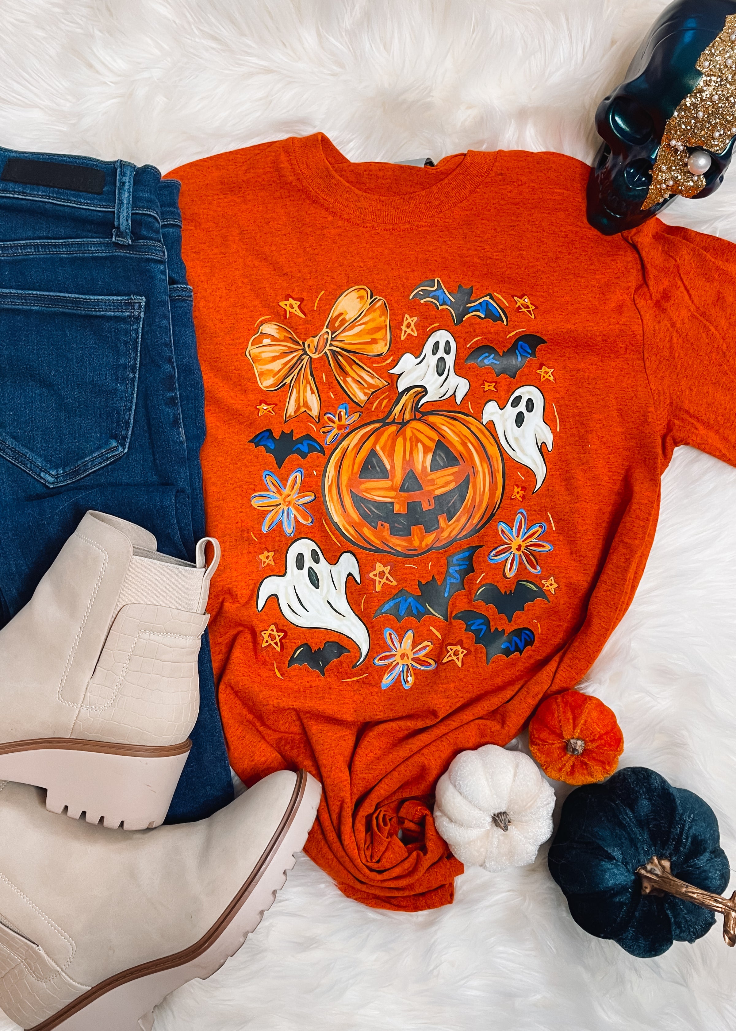 Girly Halloween Collage Graphic Tee (S-2XL)
