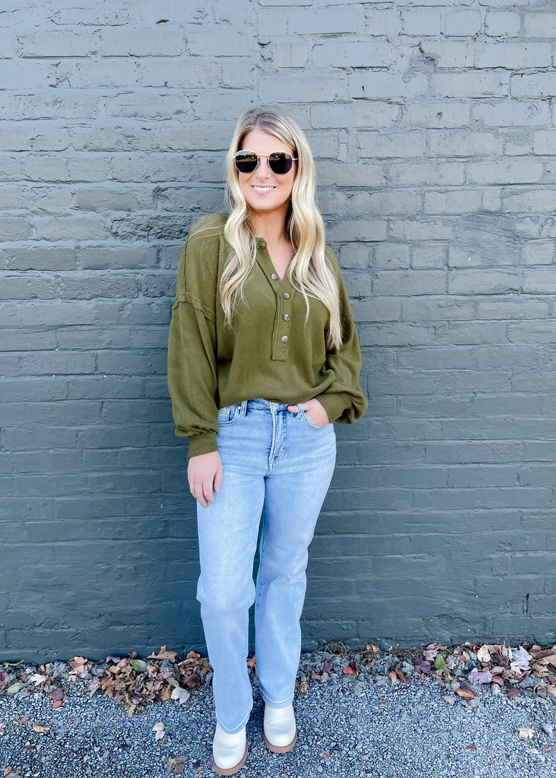 Don’t You Worry Long Sleeve Knit Top