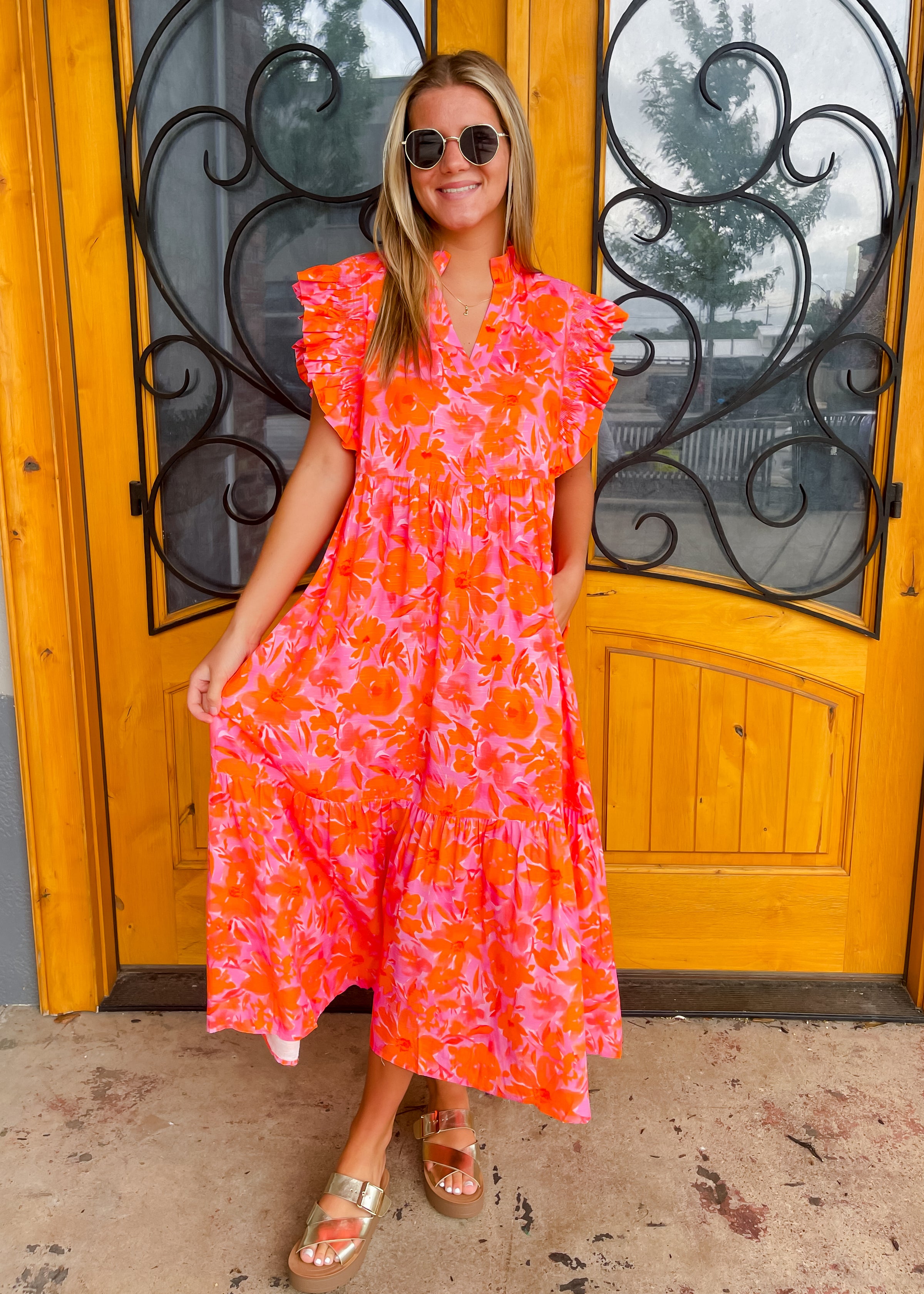 Sunset Sketches Midi Dress