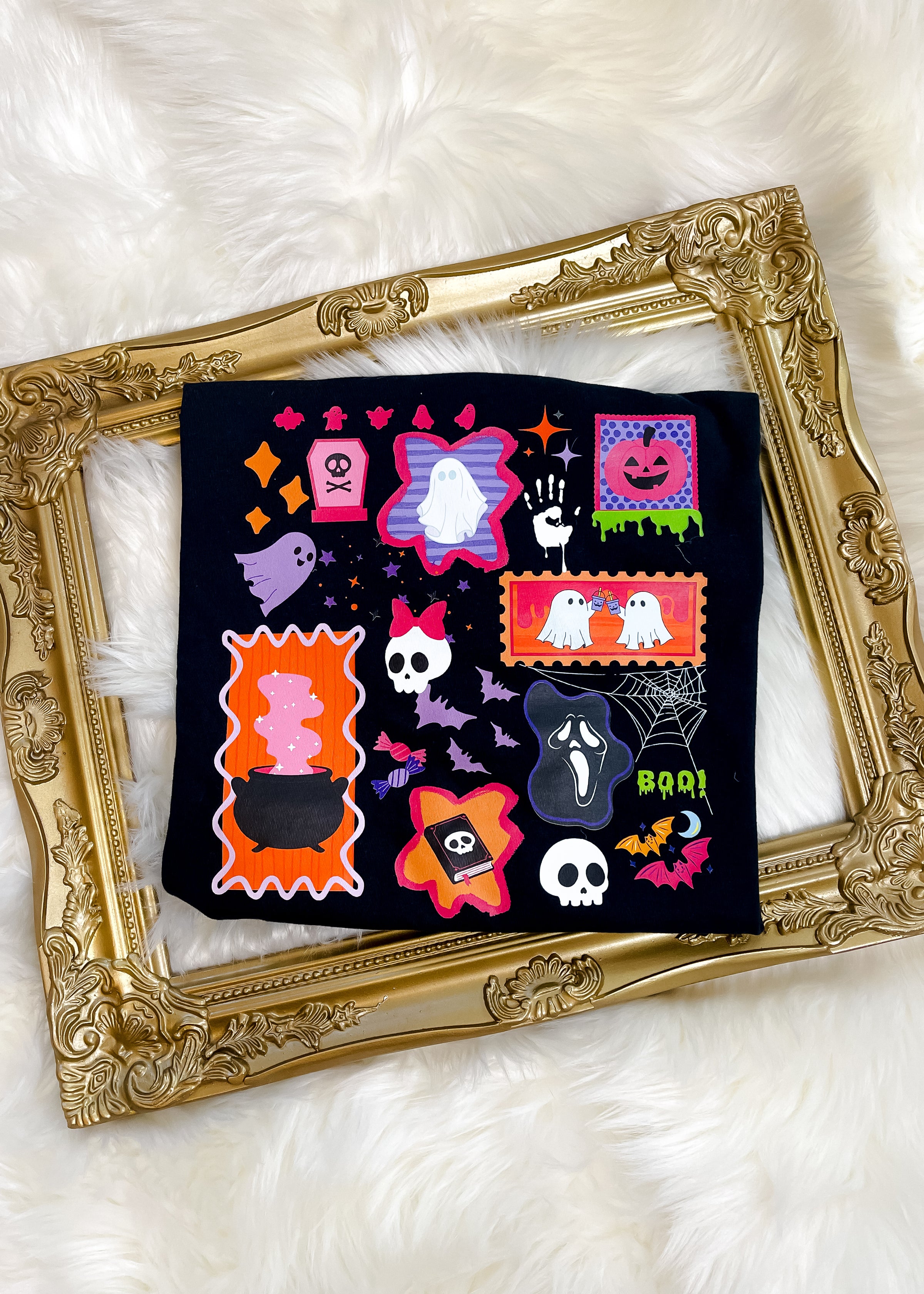 Preppy Halloween Collage Graphic Tee (S-2XL)