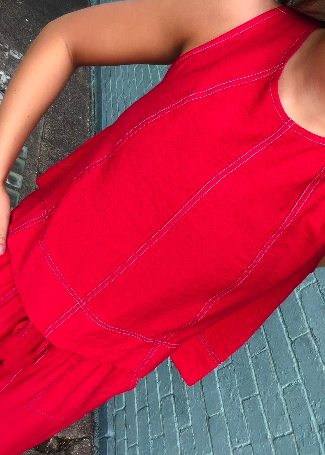 One Of Those Days Stitch Detailed - Top