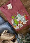Grinch Looking Over Whoville Graphic Tee (S-2XL)