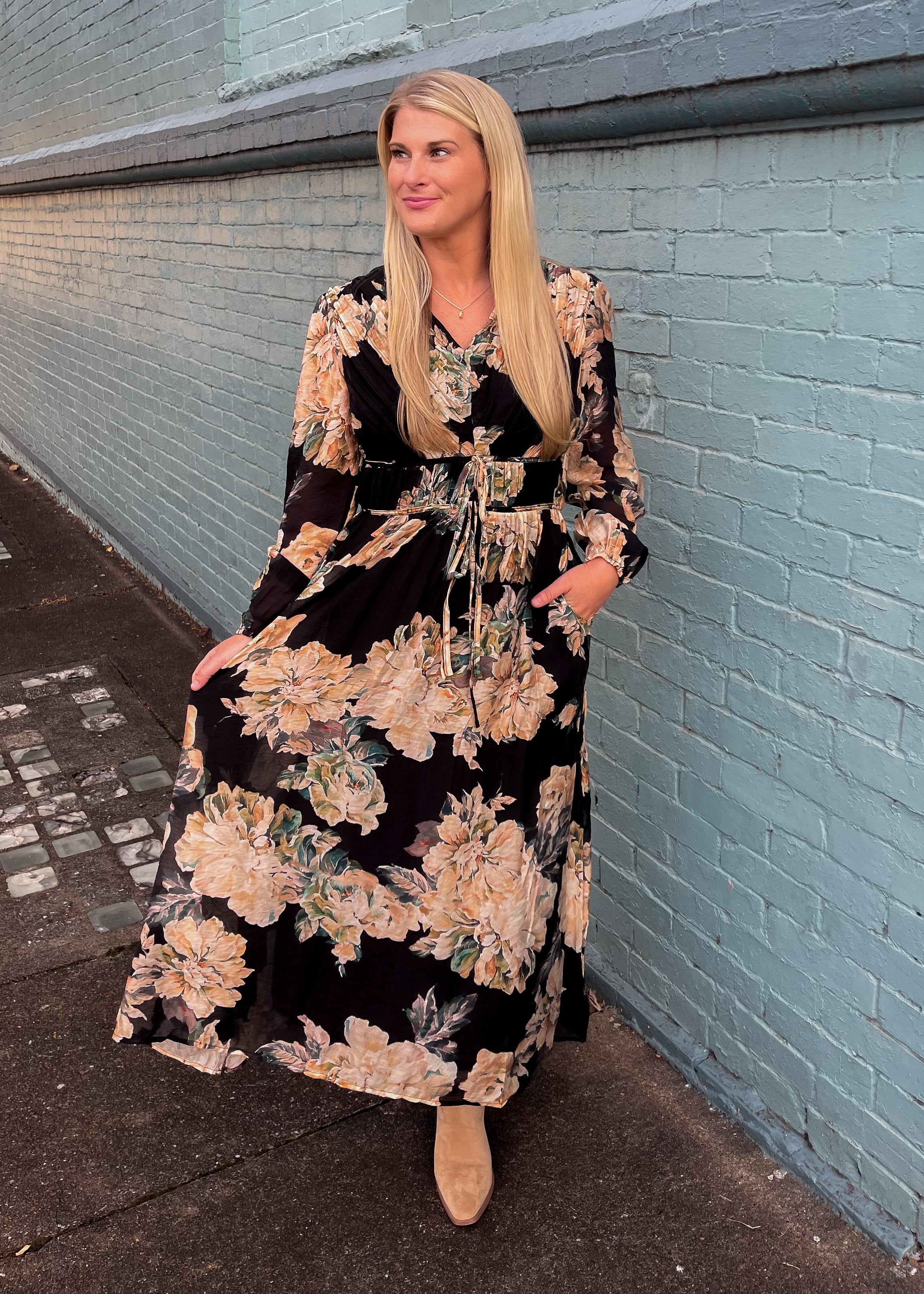 Just Going With It Midi Dress