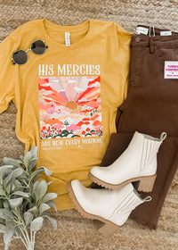 His Mercies are New Every Morning Graphic Tee (S-3XL)