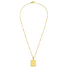 Gold Initial Chain Link Necklace