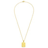 Gold Initial Chain Link Necklace