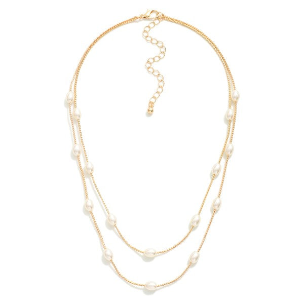 Elegant Elevation Pearl Necklace