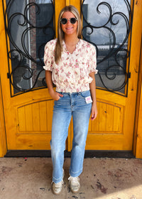 Blushing Meadow Smock Top
