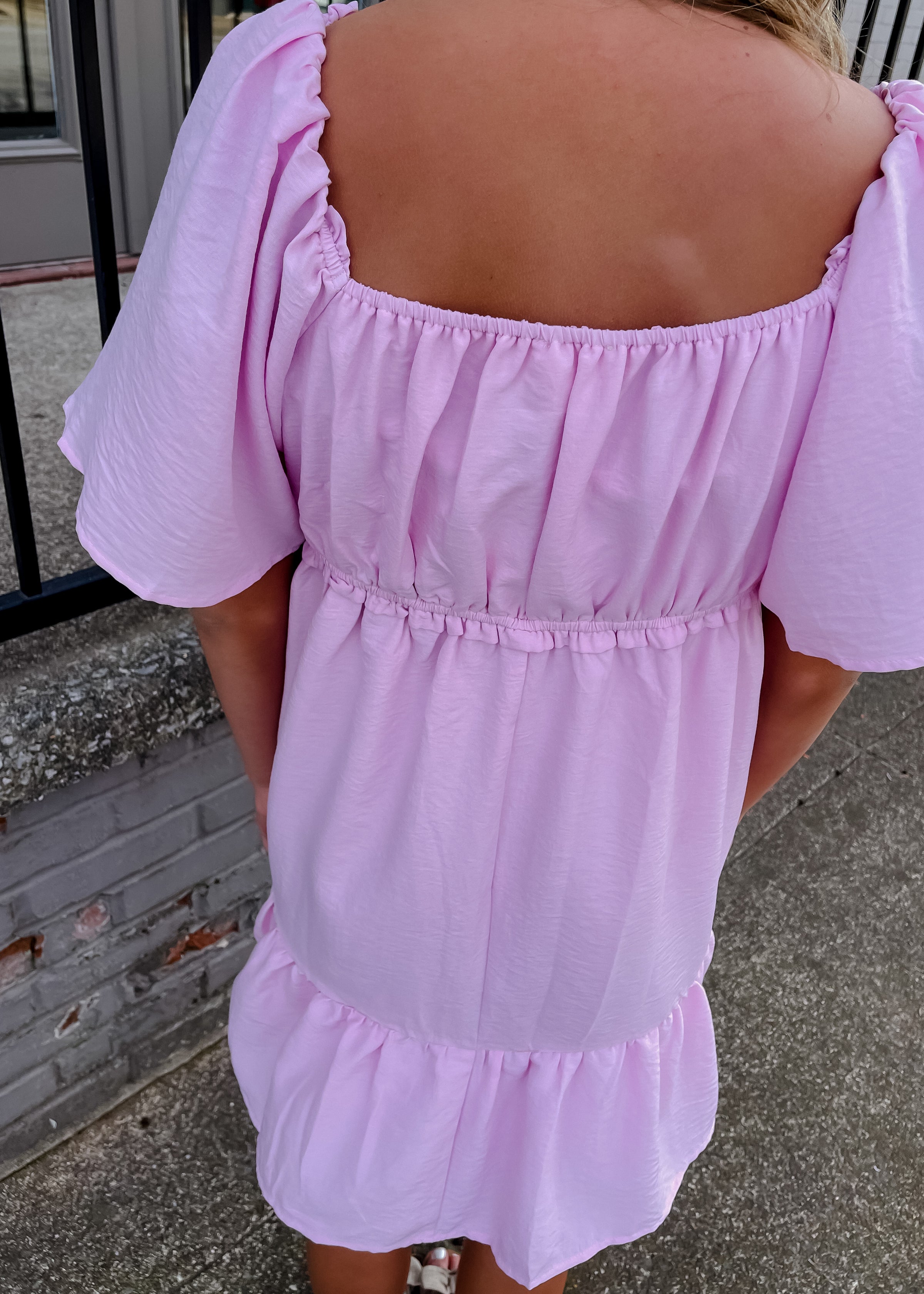 pink smocked mini dress SUGARLIPS Women's Riana Ruffle Smocked Minidress - Pink