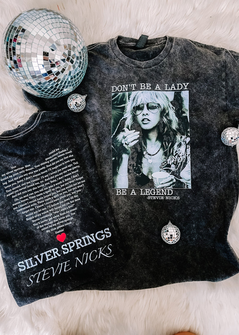 Acid Wash Stevie Nicks Graphic Tee (S-2XL)