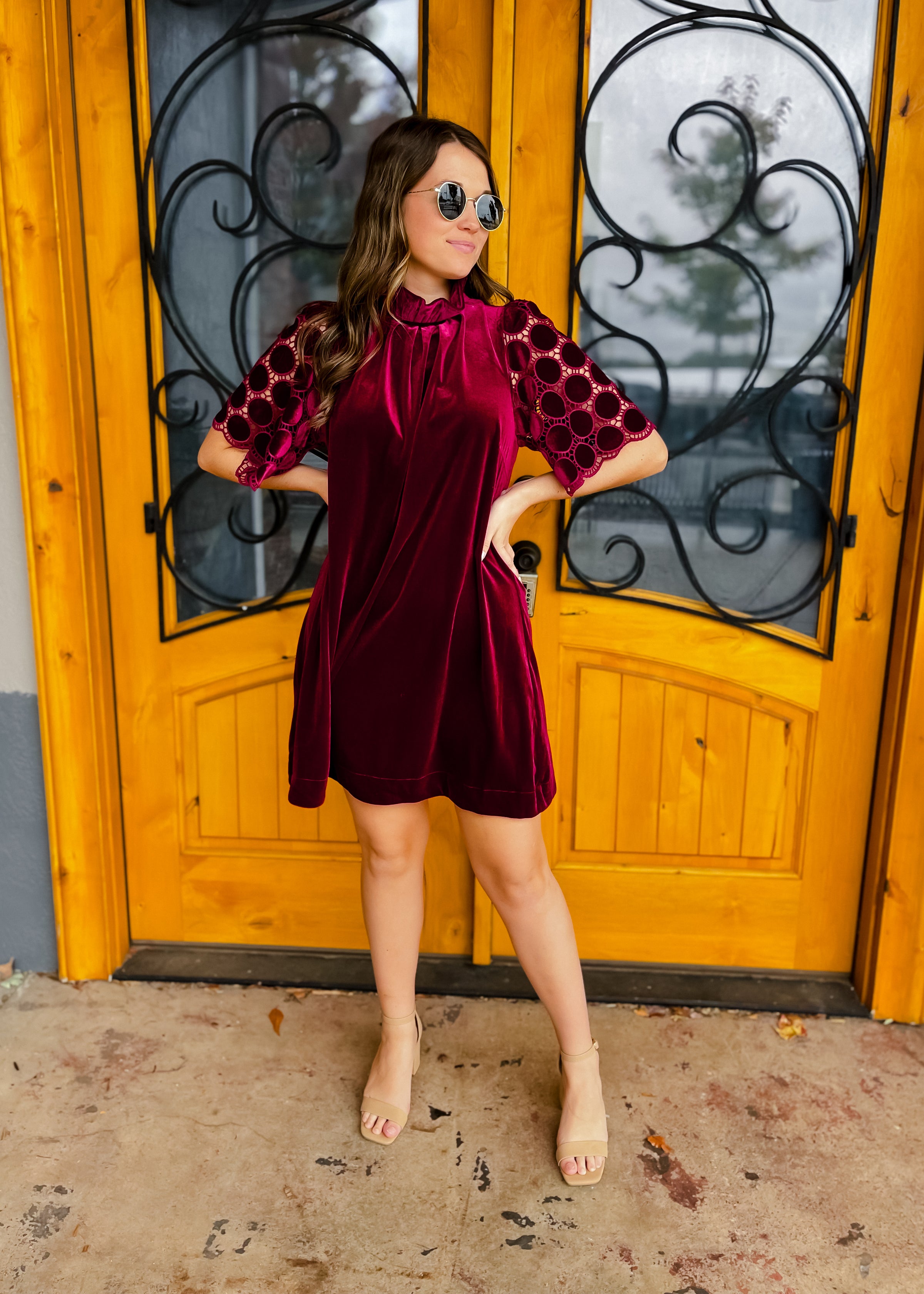 Simple Times Velvet Dress The Sassy Owl Boutique Simple Times Velvet Dress The Sassy Owl Boutique
