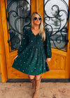 The Way It Flows Embroidered Corduroy Mini Dress