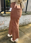 Never Looked Back Brown Tummy Control High Rise Crop Wide Leg- Risen Jeans