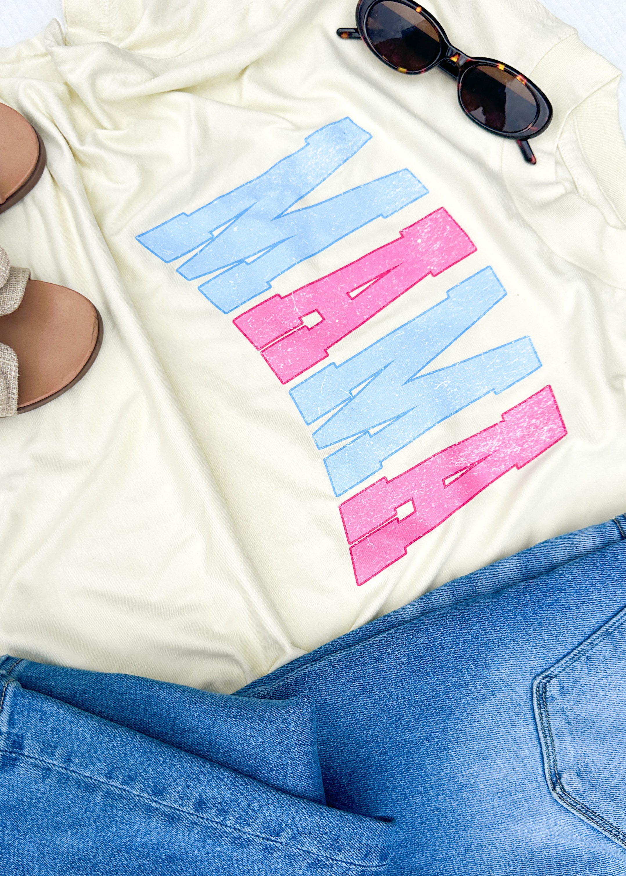 Mama Mock Neck Graphic tee (S-2XL)