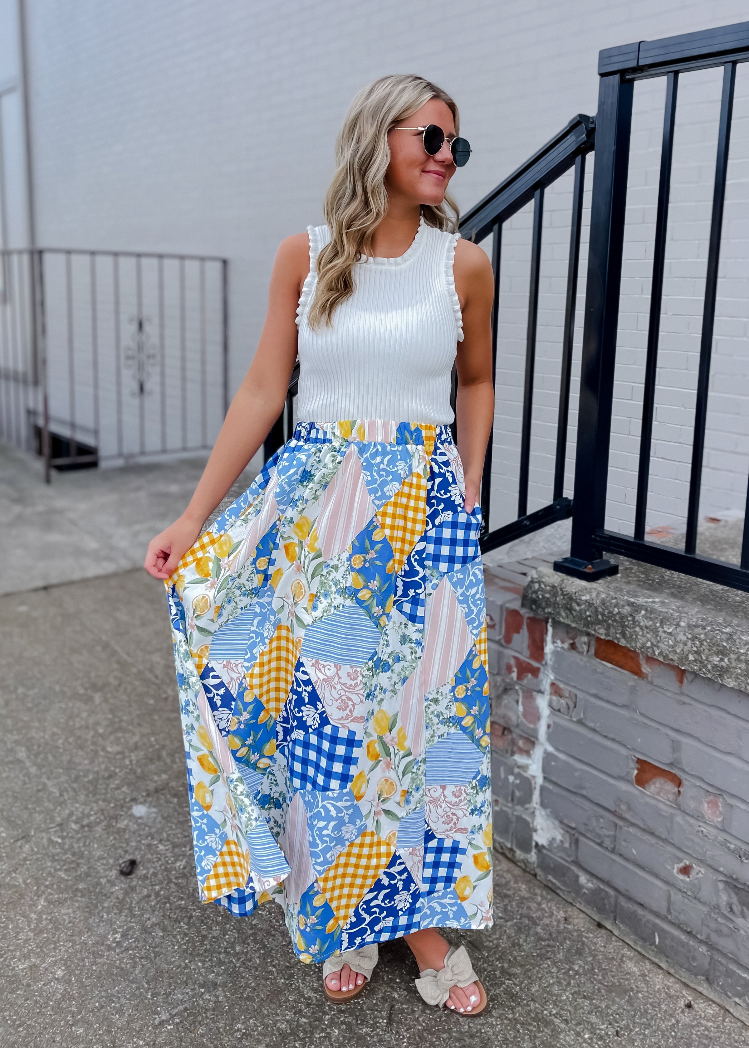 A Beautiful Arrangement Midi Skirt
