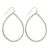 Gold Hammered Teardrop Earrings