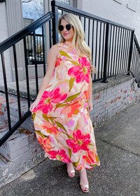 What Can I Say Floral Maxi Dress