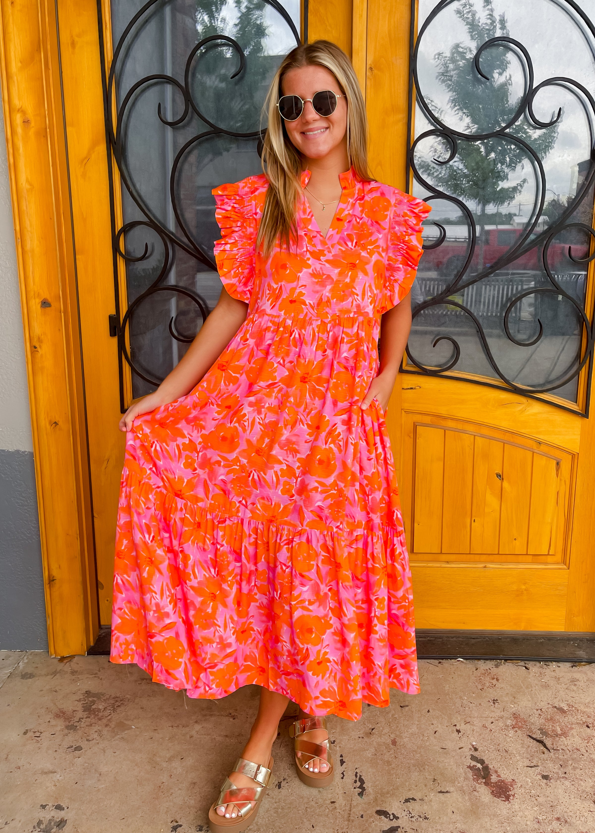 Sunset Sketches Midi Dress