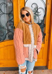 Timely Matter Quilted Button Down Jacket