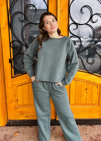 At Its Best Fleece Long Sleeve Two Piece Set