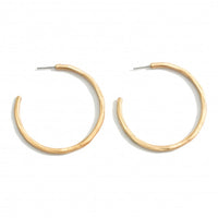 Hammered Metal Hoops