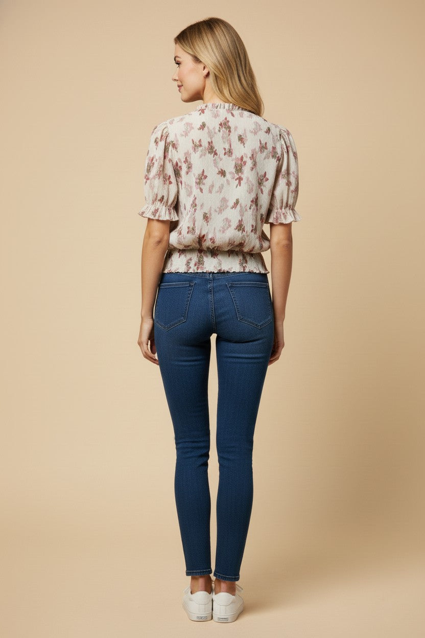 Blushing Meadow Smock Top