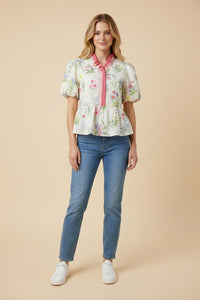 Let's Catch Up Peplum Top
