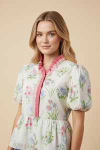 Let's Catch Up Peplum Top