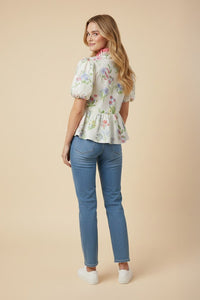 Let's Catch Up Peplum Top