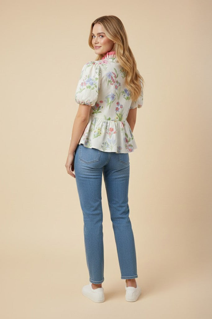 Let's Catch Up Peplum Top
