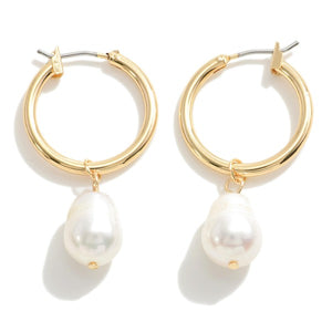 Elegant Ways Gold Pearl Earrings