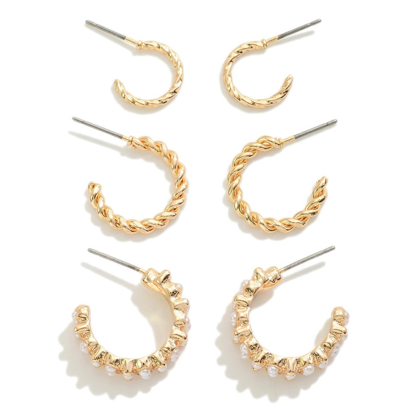 A New Me Gold Earring Set