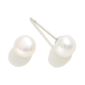 Simple Pearl Stud Earrings