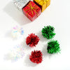 Tinsel Pom Pom Earrings