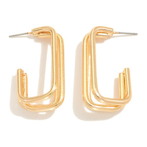 Bonded Together Rectangle Earrings