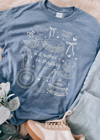 I'd Rather Be Thrifting Graphic Tee (S-2XL)