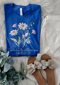 Consider How The Wildflowers Grow Luke 12:27-28 Graphic Tee (S-2XL)