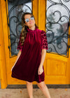 Simple Times Velvet Dress
