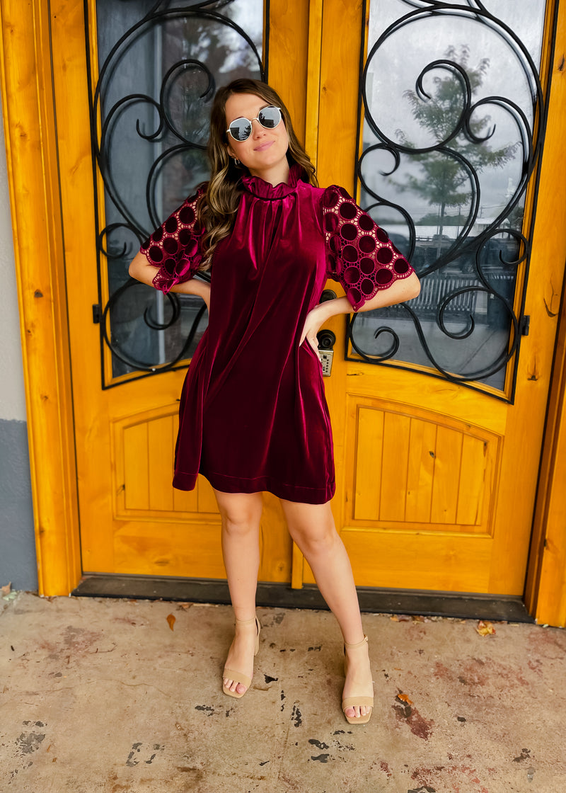 Simple Times Velvet Dress