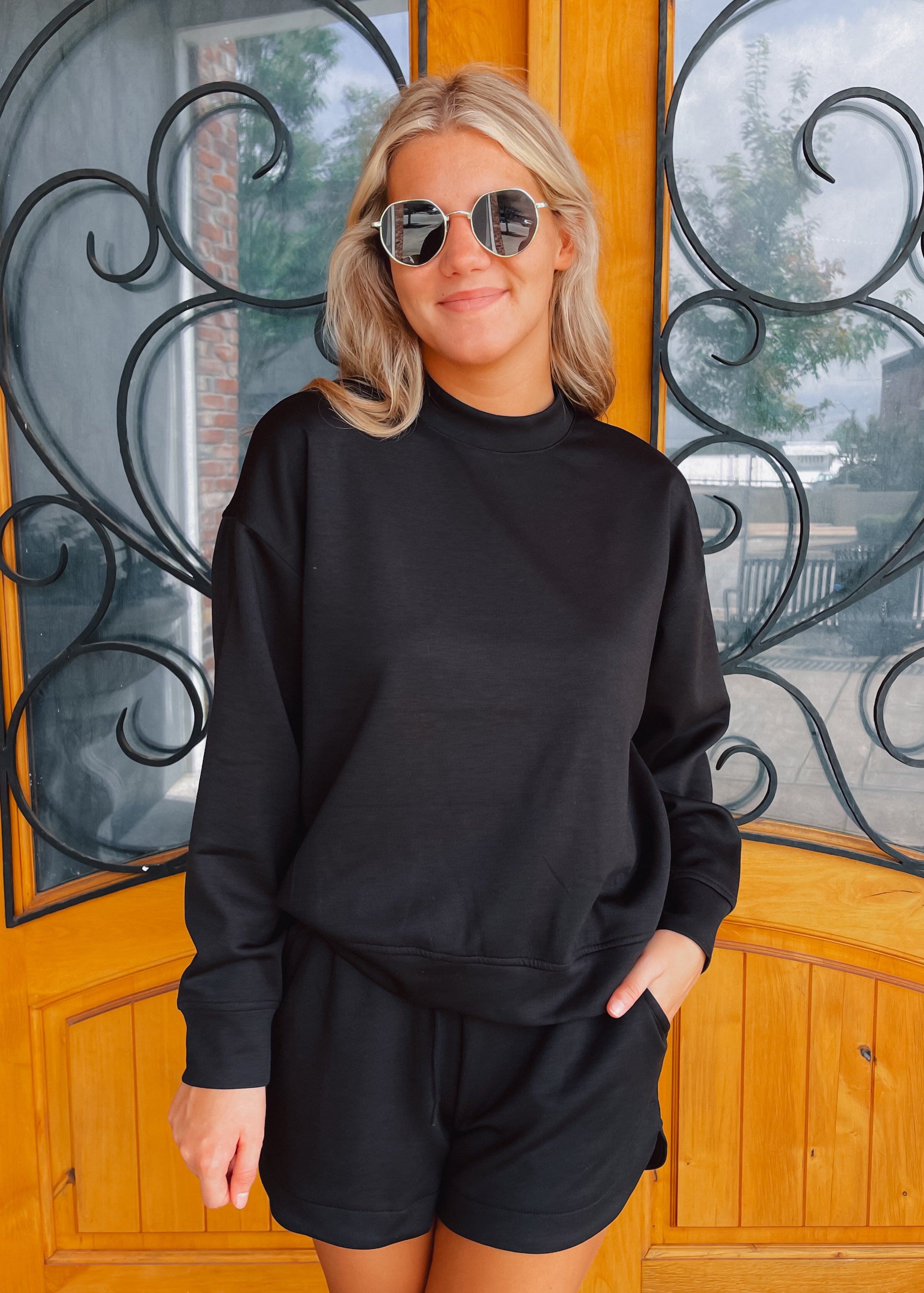 Just Let me Adore You Scuba Pullover & Short Set