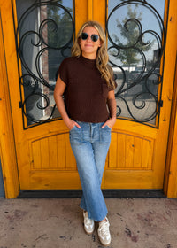 Read Between The Lines Knit Pocket Sweater Top