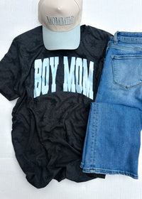 Boy Mom Star Print Graphic Tee (S-2XL)