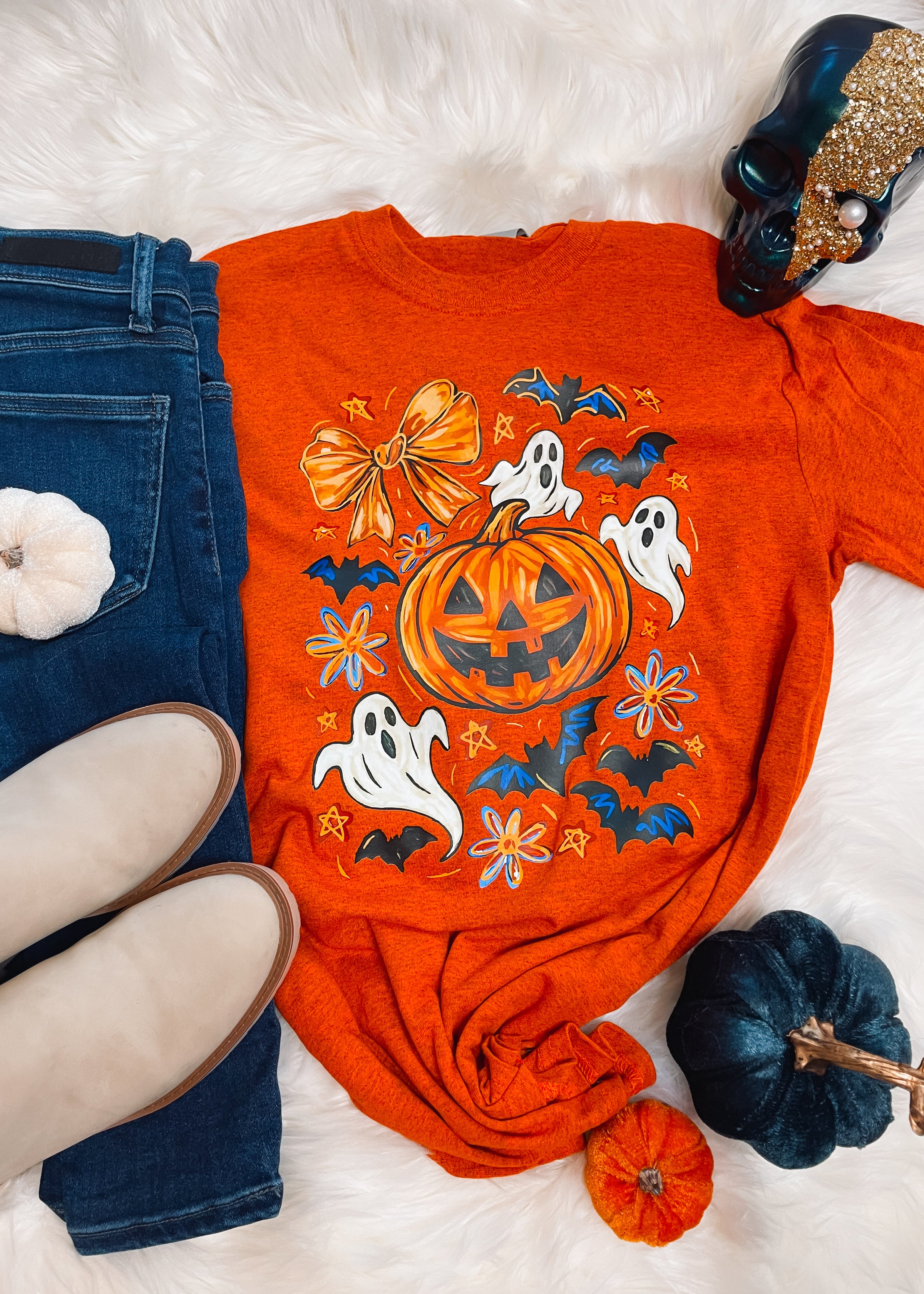 Girly Halloween Collage Graphic Tee (S-2XL)
