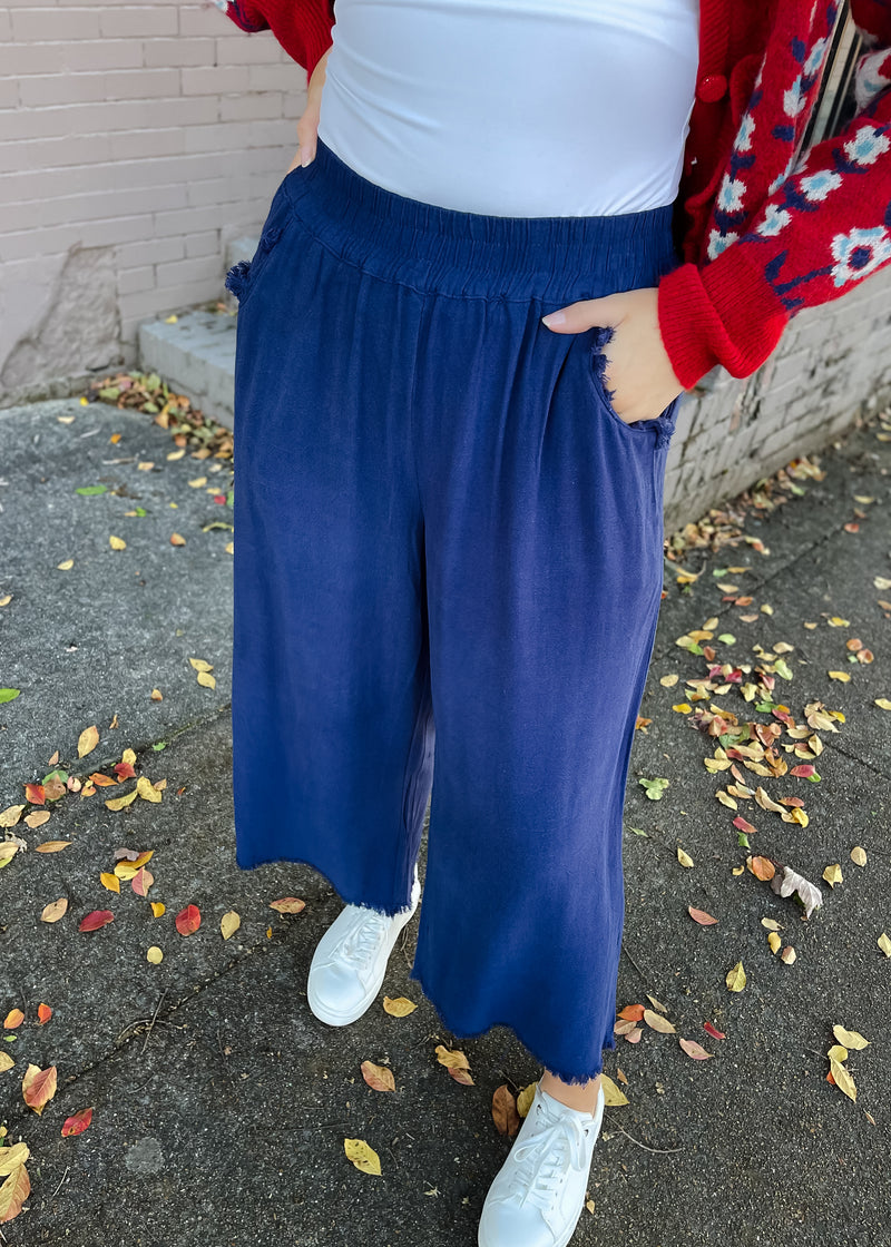 Promise Me This Navy Linen Pants