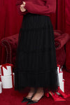 Say It Sweetly Tulle Tiered Midi Skirt