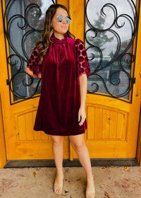 Simple Times Velvet Dress