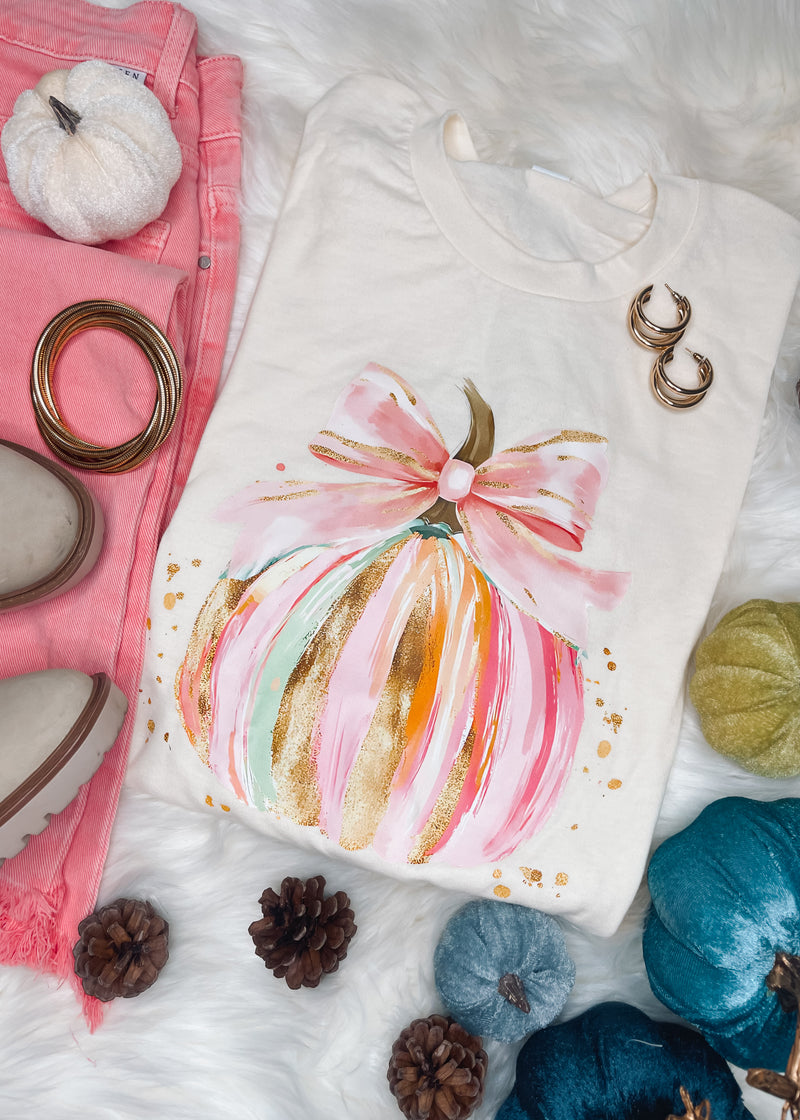 Chic Pumpkin Graphic Tee (S-2XL)