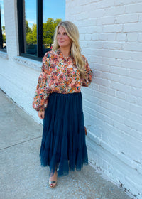 Only In My Heart Navy Skirt