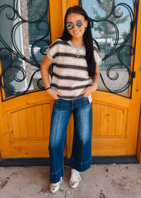 Double Down Tummy Control Wide Leg Jeans